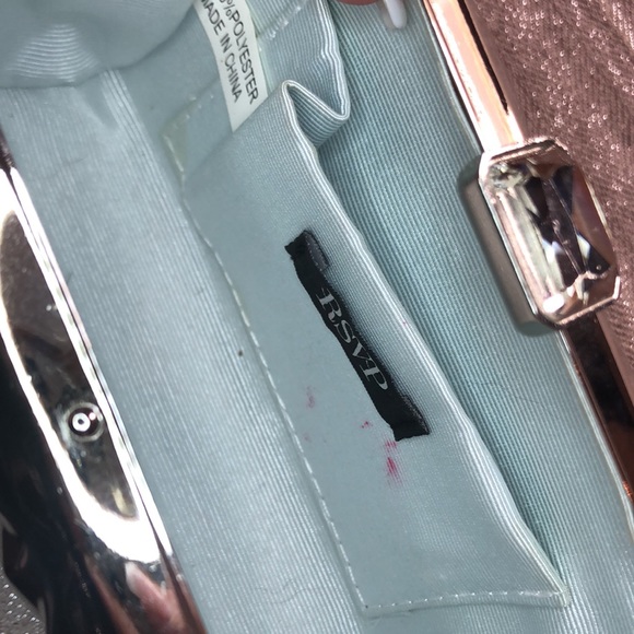 CHARMING CHARLIE RSVP Quilted Metal Evening Clutch - Picture 9 of 12